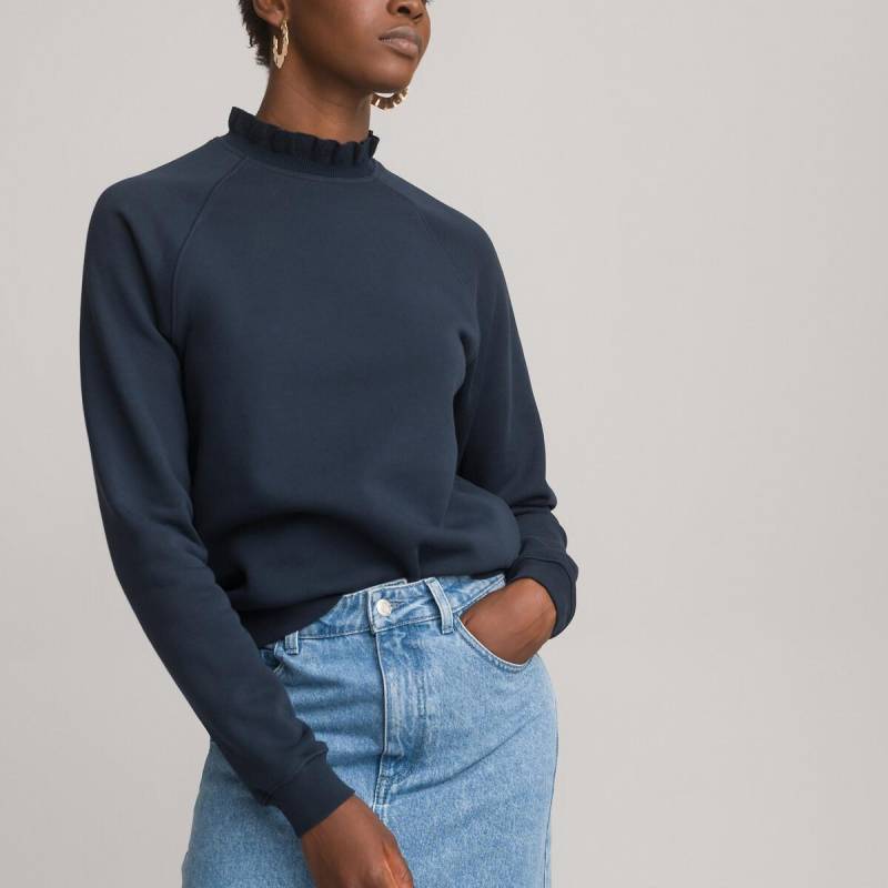 Sweatshirt Mit Strickkragen Damen Blau M von La Redoute Collections