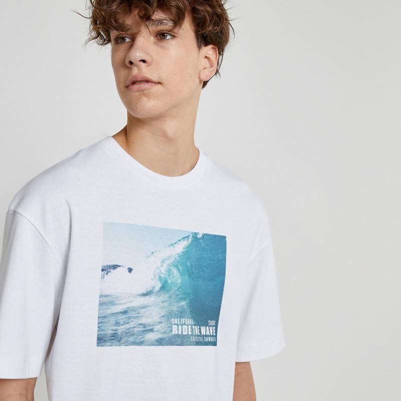 T-shirt Jungen Weiss S von La Redoute Collections