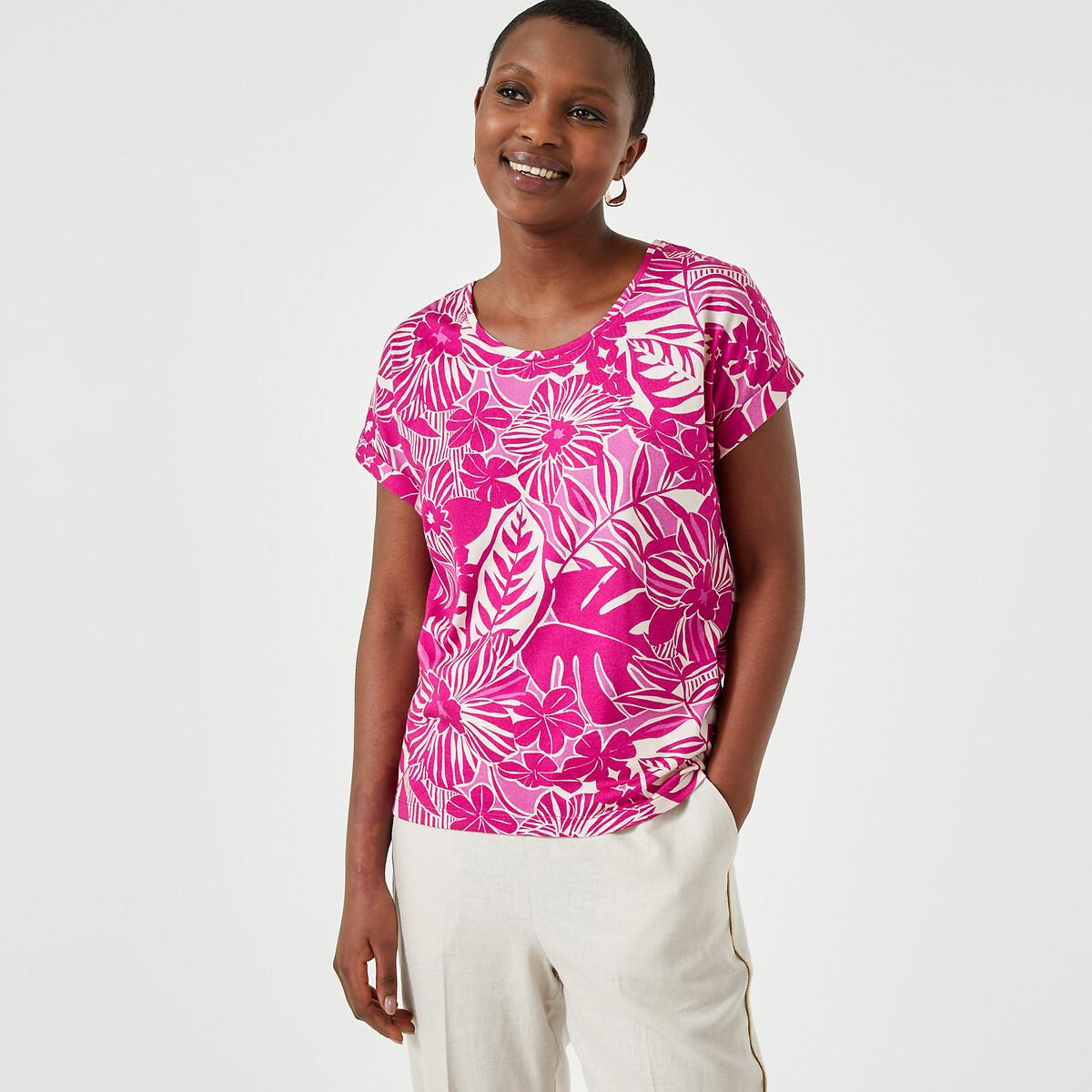 T-shirt Mit Blumenmuster Damen  42 von La Redoute Collections