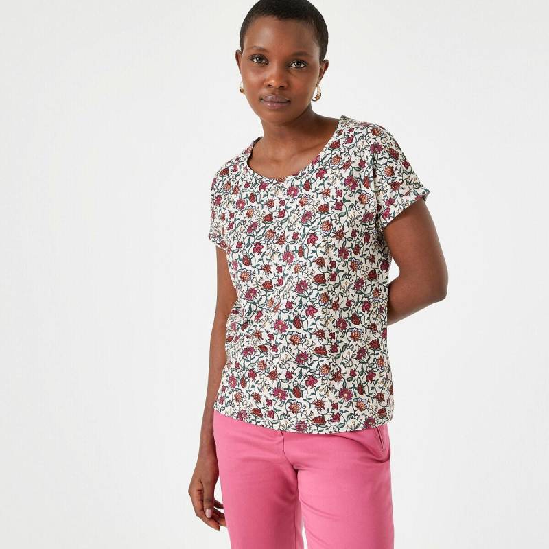 T-shirt Mit Blumenmuster Damen Multicolor 42 von La Redoute Collections