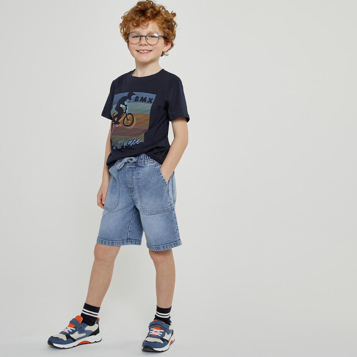 T-shirt Mit Bmx-motiv Jungen Blau 102 von La Redoute Collections