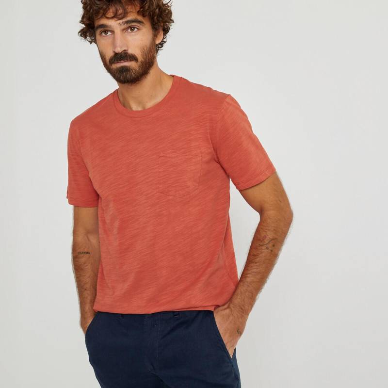 T-shirt Mit Rundem Ausschnitt Herren Orange XXL von La Redoute Collections