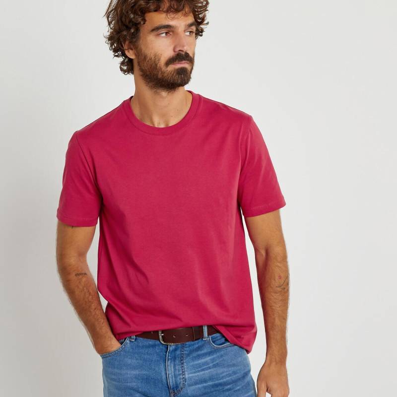 T-shirt Mit Rundem Ausschnitt Herren Purpurrot L von La Redoute Collections