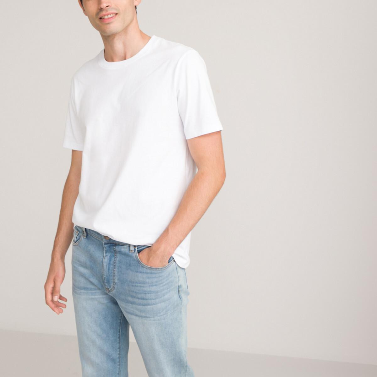 La Redoute Collections - T-Shirt mit rundem Ausschnitt, für Herren, Weiss, Größe 3XL von La Redoute Collections