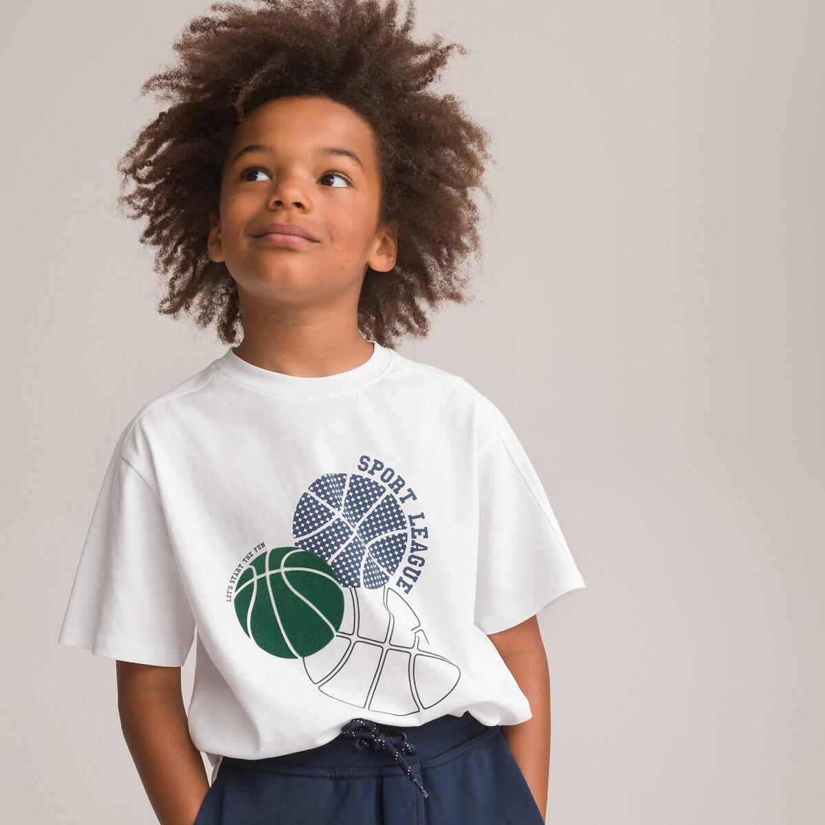 T-shirt Mit Rundhals Jungen Weiss 3A von La Redoute Collections