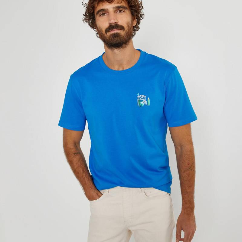 T-shirt Mit Stickerei Herren Blau 3XL von La Redoute Collections