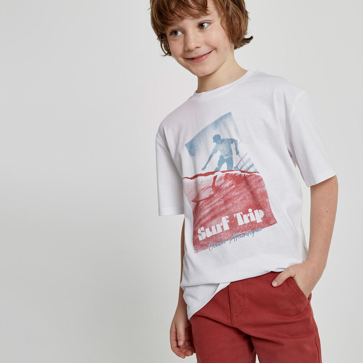 T-shirt Mit Surfermotiv Jungen Weiss 102 von La Redoute Collections