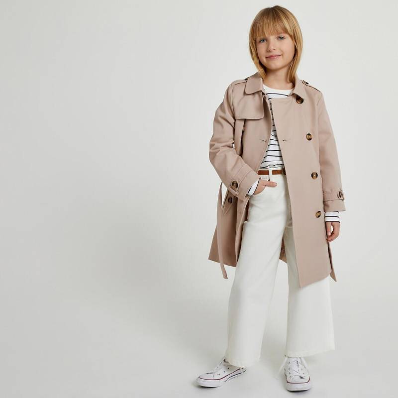 Trenchcoat Mit Gürtel Mädchen Beige 102 von La Redoute Collections