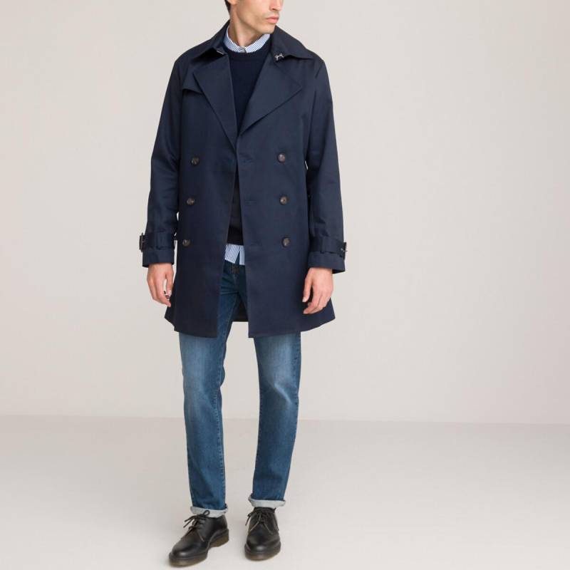 Trenchcoat Signature Mit Gürtel Herren Blau L von La Redoute Collections