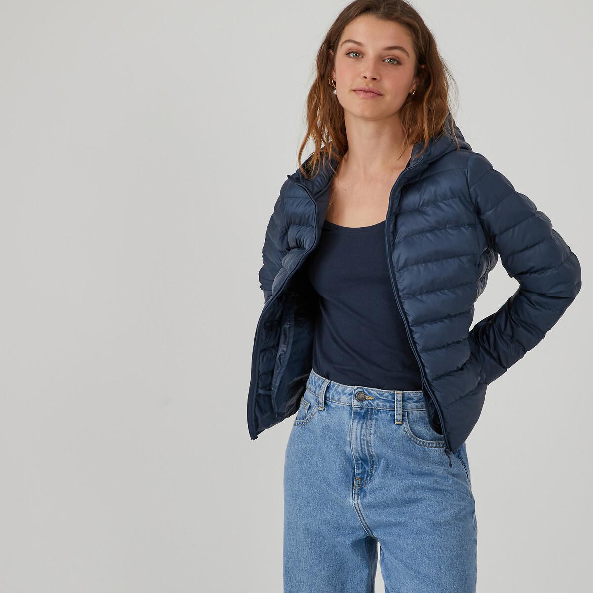 Ultra Leichte Steppjacke Mit Kapuze Damen Blau 32 von La Redoute Collections