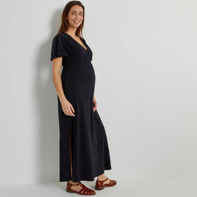 Umstands-maxikleid Aus Jersey Damen Schwarz S von La Redoute Collections