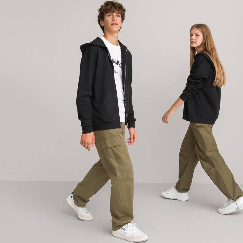 Unisex-kapuzensweatjacke Jungen Schwarz XS von La Redoute Collections