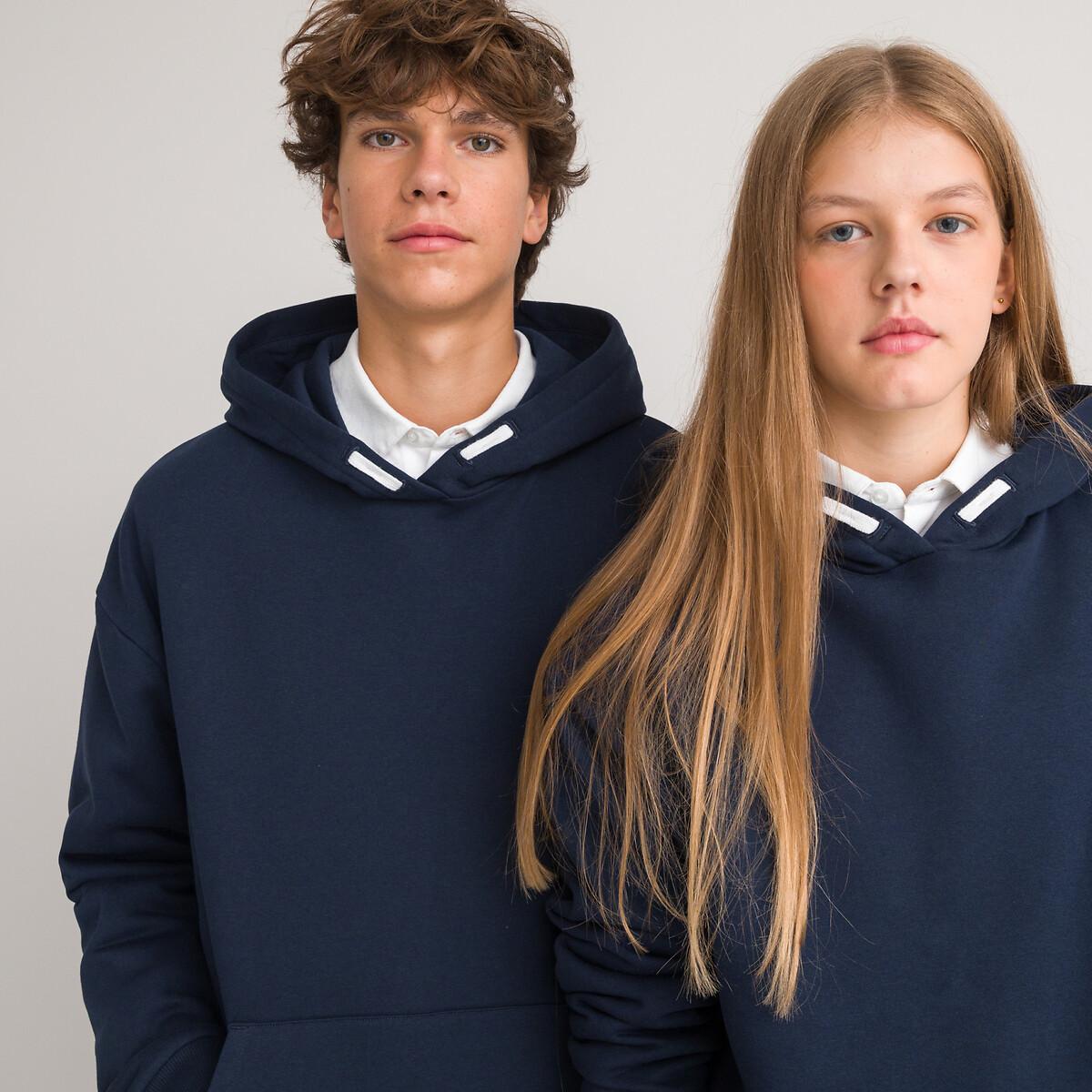 Unisex-kapuzensweatshirt Mädchen Blau XXXS von La Redoute Collections