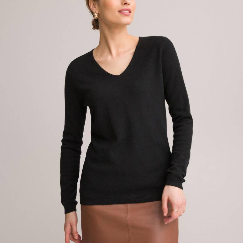 V-pullover Damen Schwarz 33/34 von La Redoute Collections