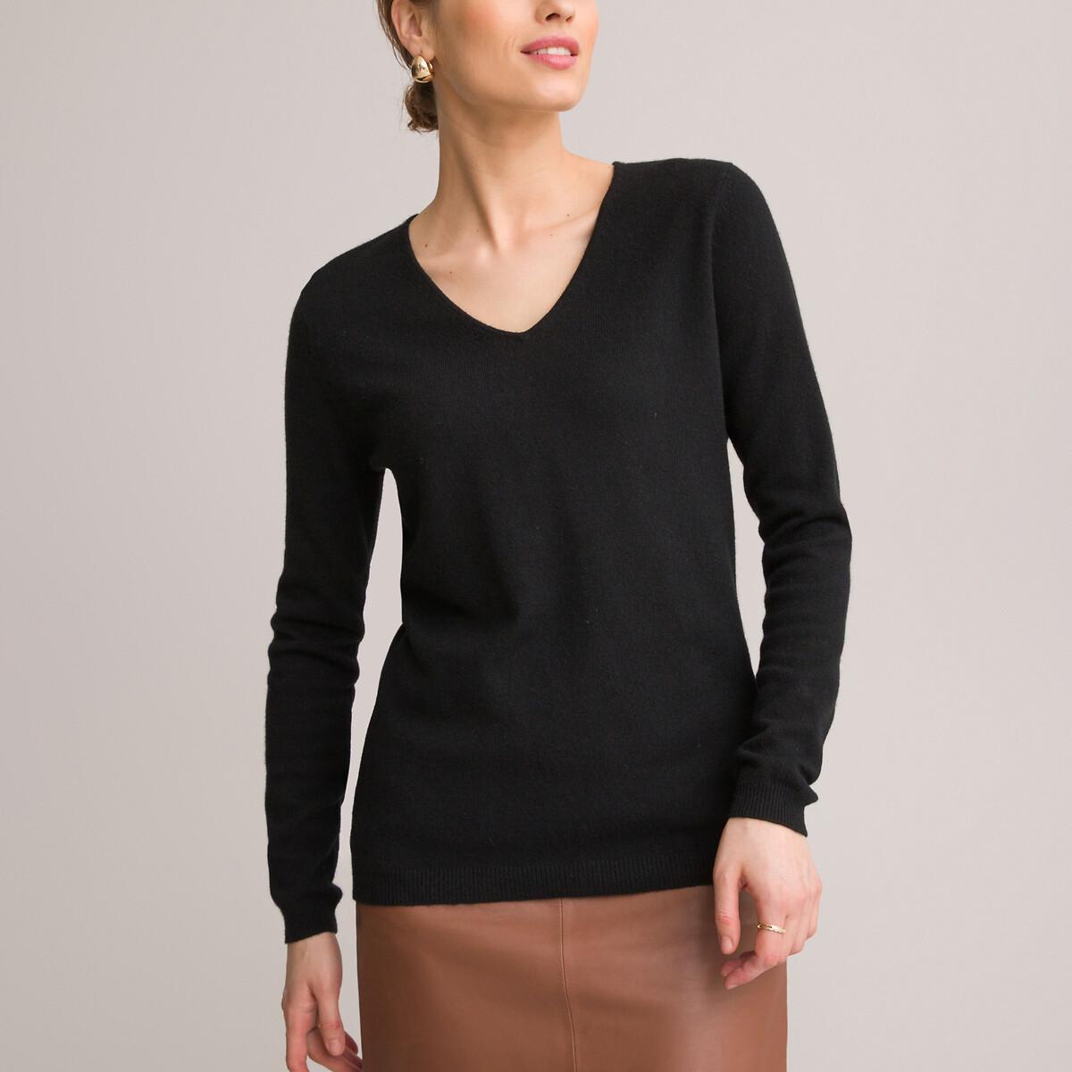 V-pullover Damen Schwarz 46 von La Redoute Collections