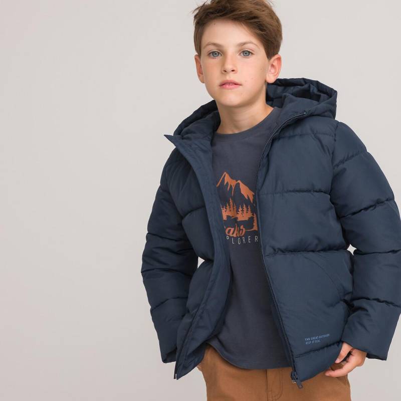 Warme Steppjacke Mit Kapuze Und Fleecefutter Jungen Blau 12A von La Redoute Collections