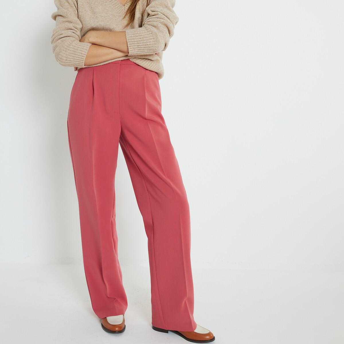 Weite Bundfaltenhose Damen Rosa 32 von La Redoute Collections