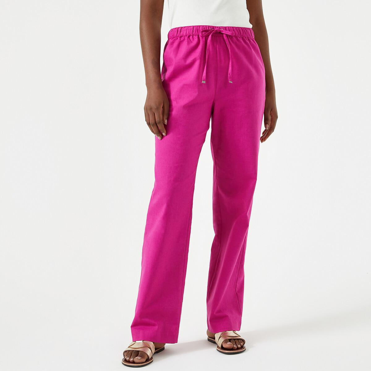 Weite Hose Damen Rosa 36 von La Redoute Collections