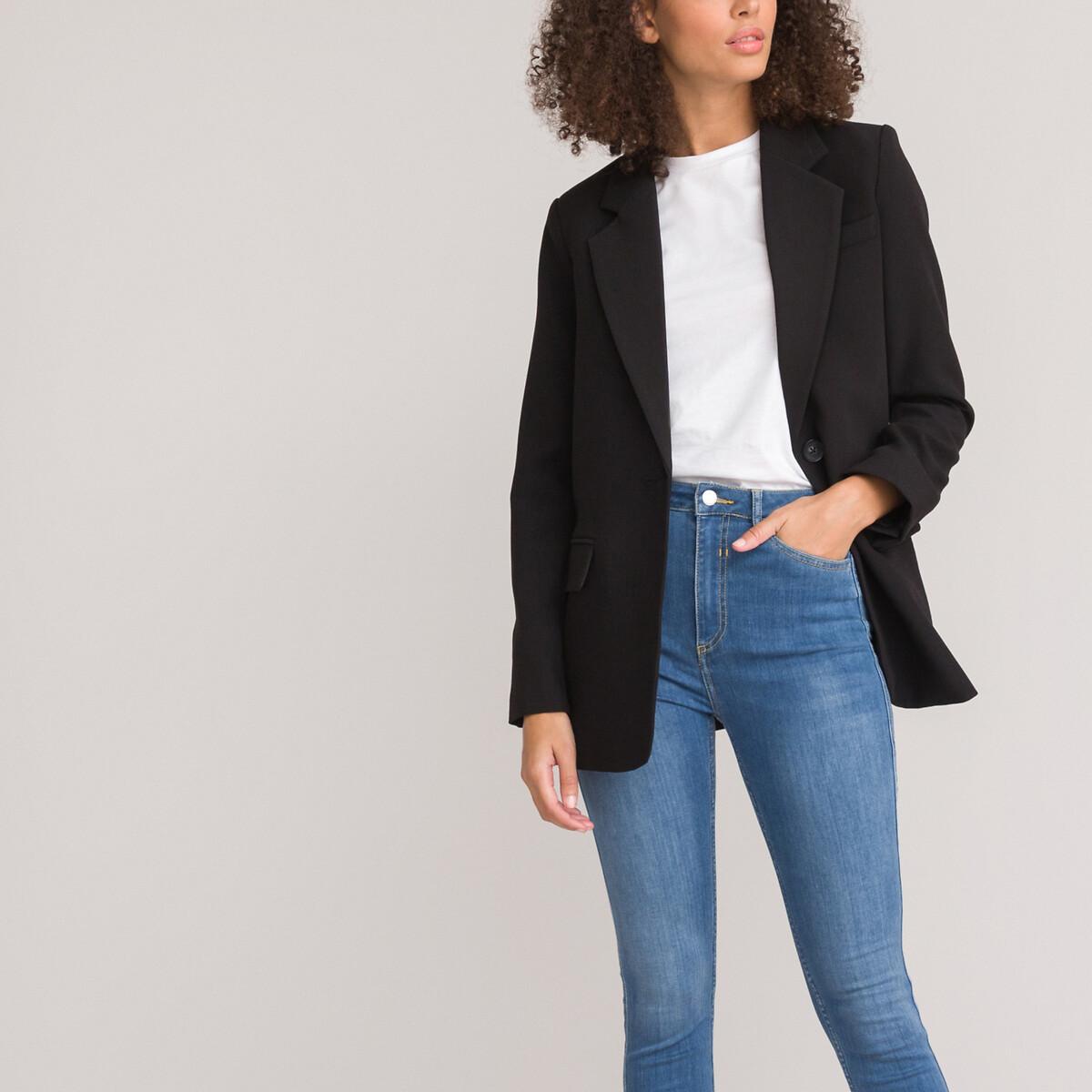 Weiter Blazer Damen Schwarz 34 von La Redoute Collections