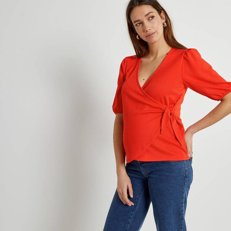 Wickelshirt Für Die Schwangerschaft Damen Orange S von La Redoute Collections