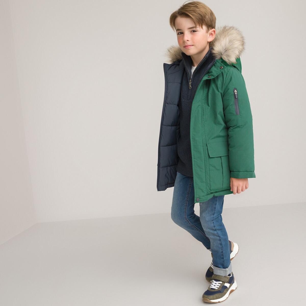 Winterjacke Mit Kapuze Jungen Grün 118 von La Redoute Collections