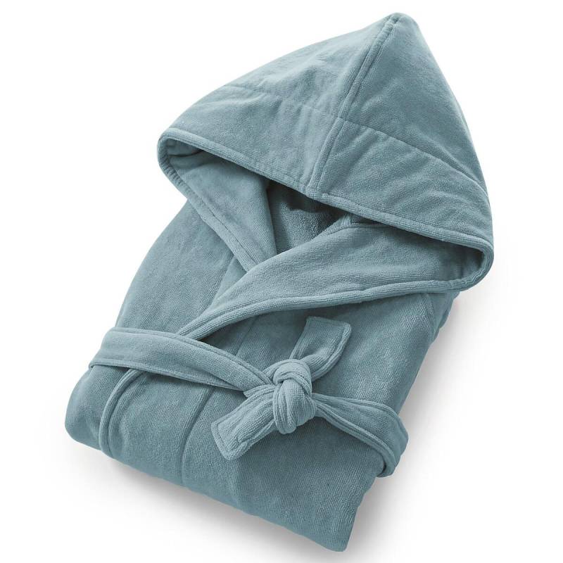 Bademantel Trizie Mit Kapuze Damen Blau 33/34 von La Redoute Intérieurs