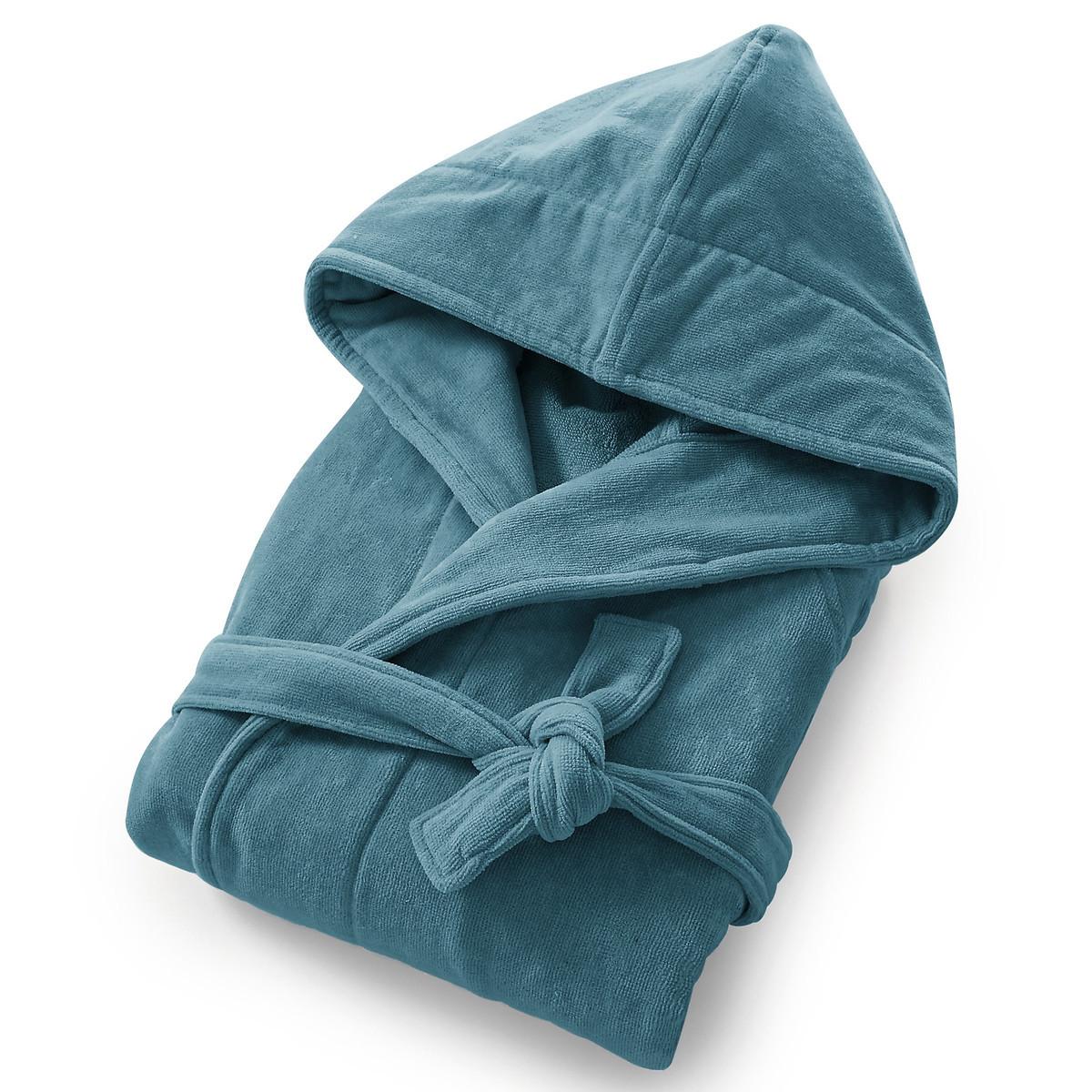 Bademantel Trizie Mit Kapuze Damen Blau 46 von La Redoute Intérieurs