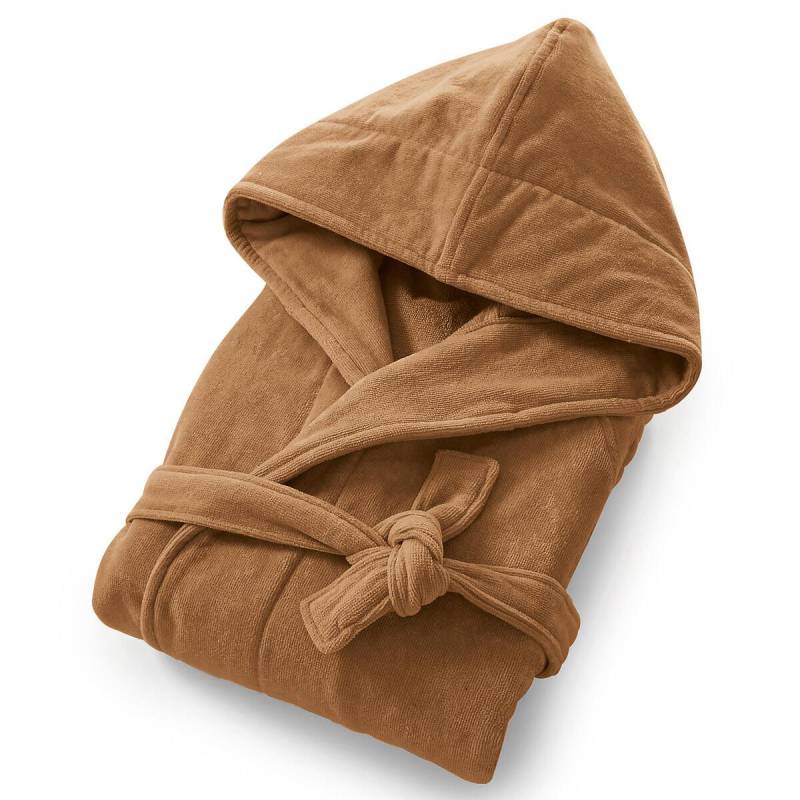 Bademantel Trizie Mit Kapuze Damen Beige 33/34 von La Redoute Intérieurs