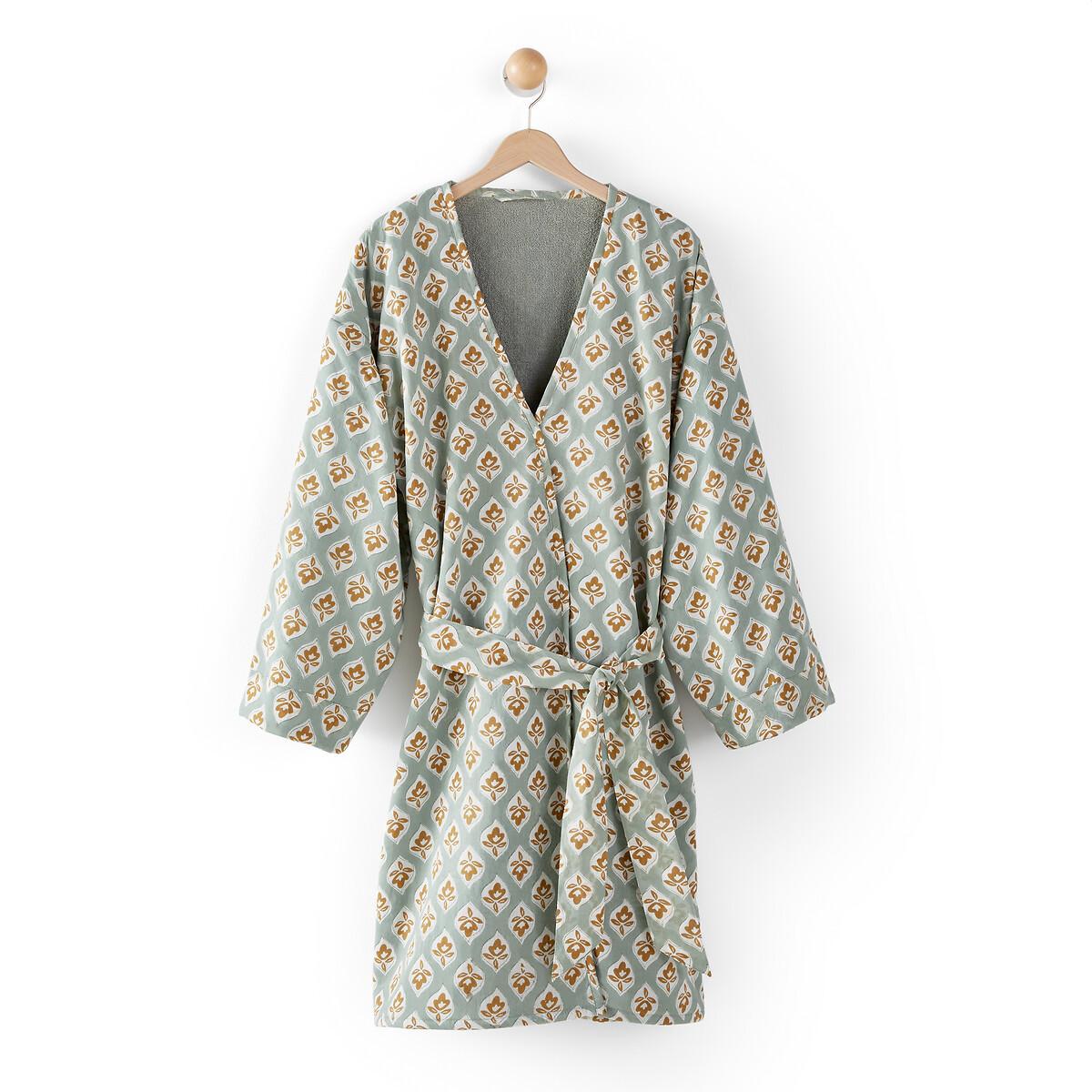 La Redoute Intérieurs - Kimono-Bademantel Cilou, für Damen, Grün, Größe 33/34 von La Redoute Intérieurs