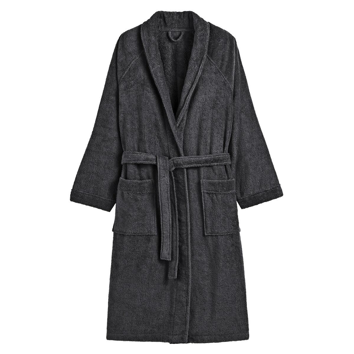 Peignoir Éponge Col Châle 450g/m² Damen Schwarz 33/34 von La Redoute Intérieurs