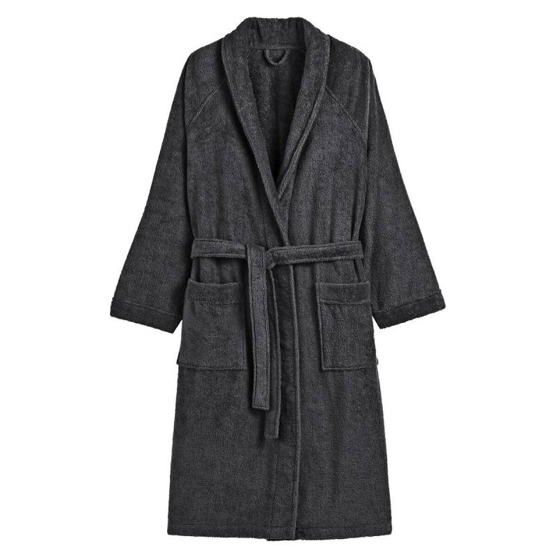 Peignoir Éponge Col Châle 450g/m² Damen Schwarz 38 von La Redoute Intérieurs