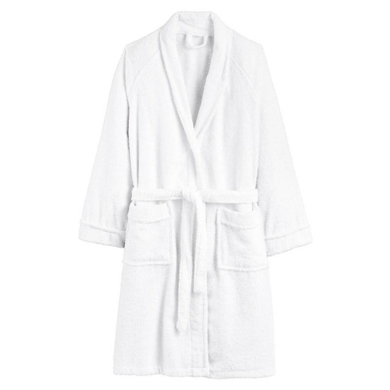 Peignoir Éponge Col Châle 450g/m² Damen Weiss 42 von La Redoute Intérieurs