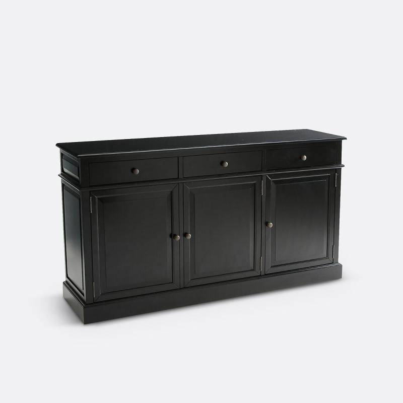 Sideboard Lipstick Mit 3 Türen (unterteil Für Vitrinenschrank) Unisex Schwarz ONE SIZE von La Redoute Intérieurs