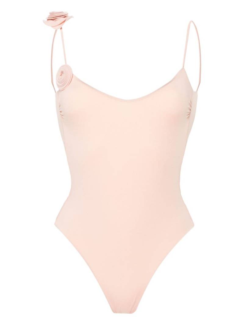 La Reveche Ashar floral-appliqué swimsuit - Pink von La Reveche