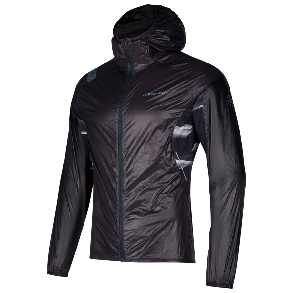 La Sportiva - Blizzard Windbreaker Jacket - Laufjacke Gr L grau/schwarz von La Sportiva