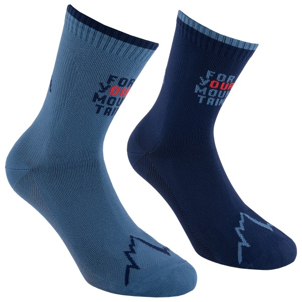 La Sportiva - For Your Mountain Socks - Laufsocken Gr L blau von La Sportiva