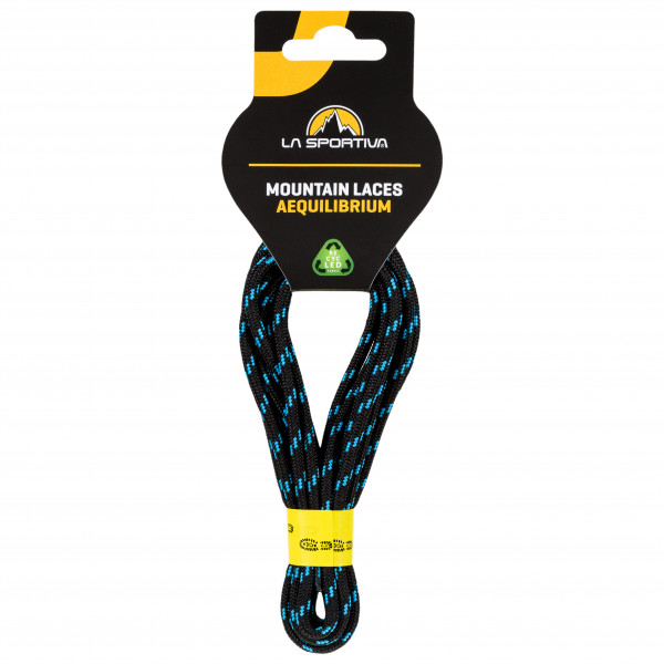 La Sportiva - Lace Mountain Aequilibrium - Schnürsenkel Gr 160 cm;180 cm schwarz/gelb von La Sportiva