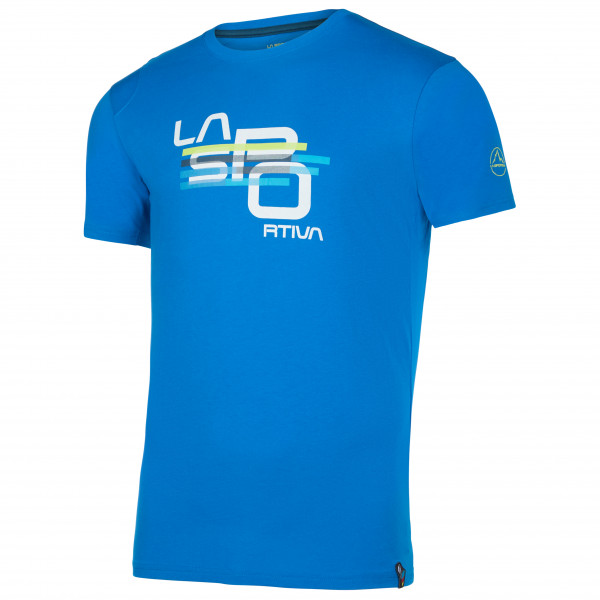 La Sportiva - Stripe Cube T-Shirt - T-Shirt Gr L;M;S;XL;XXL blau;rot;weiß/grau La Sportiva - Stripe Cube T-Shirt - T-Shirt Gr L;M;S;XL;XXL blau;rot;weiß/grau von La Sportiva