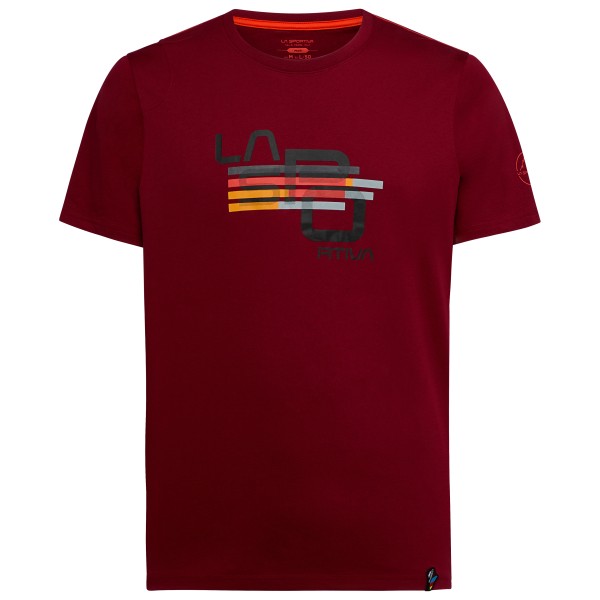 La Sportiva - Stripe Cube T-Shirt - T-Shirt Gr L rot von La Sportiva