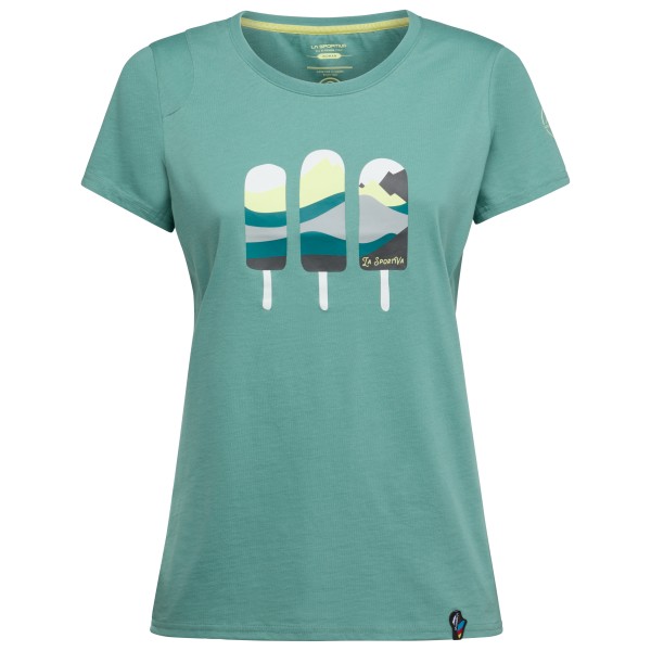 La Sportiva - Women's Icy Mountains T-Shirt - T-Shirt Gr L türkis von La Sportiva