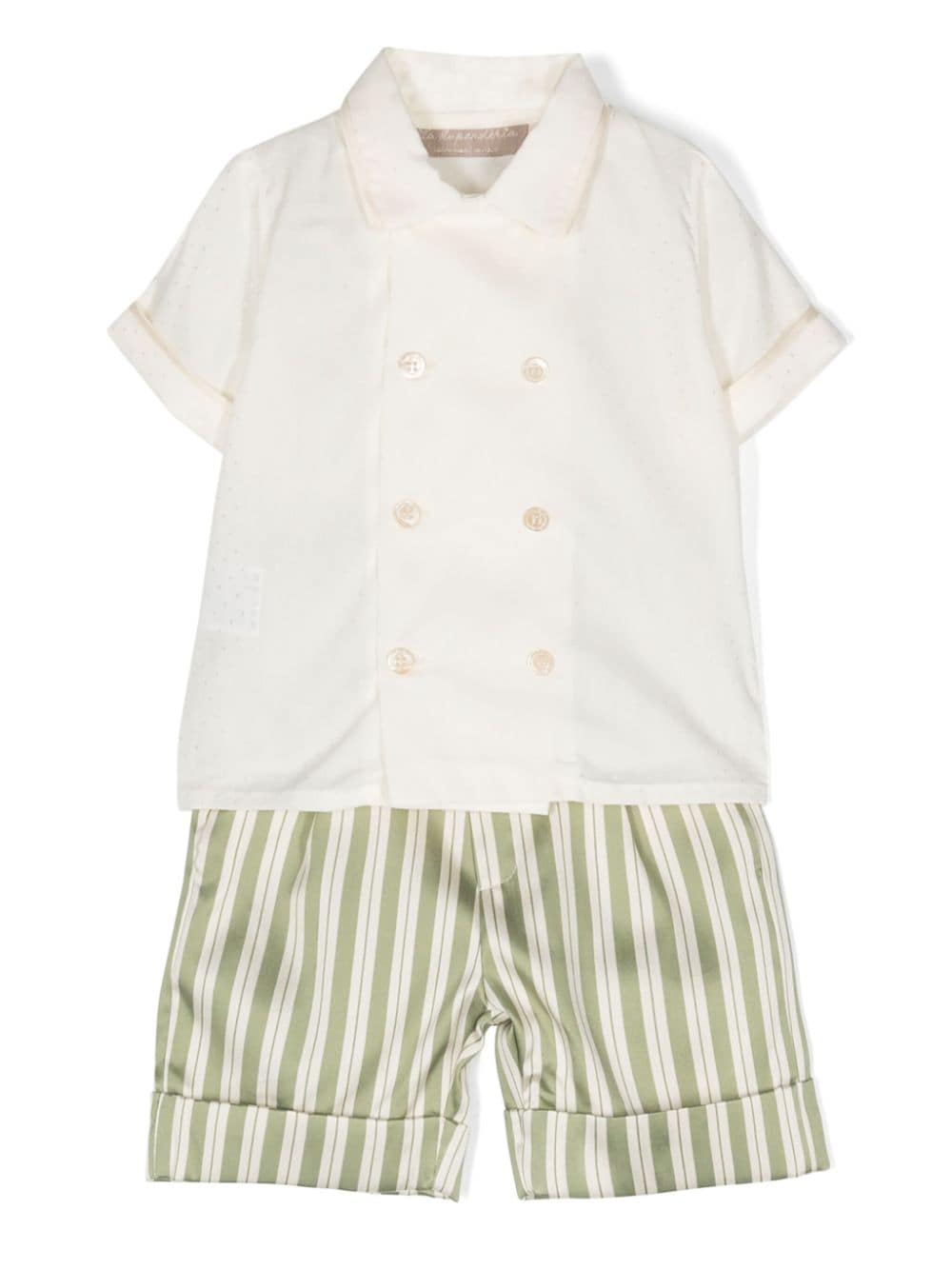 La Stupenderia Emanuele short-sleeve shorts set - Green von La Stupenderia