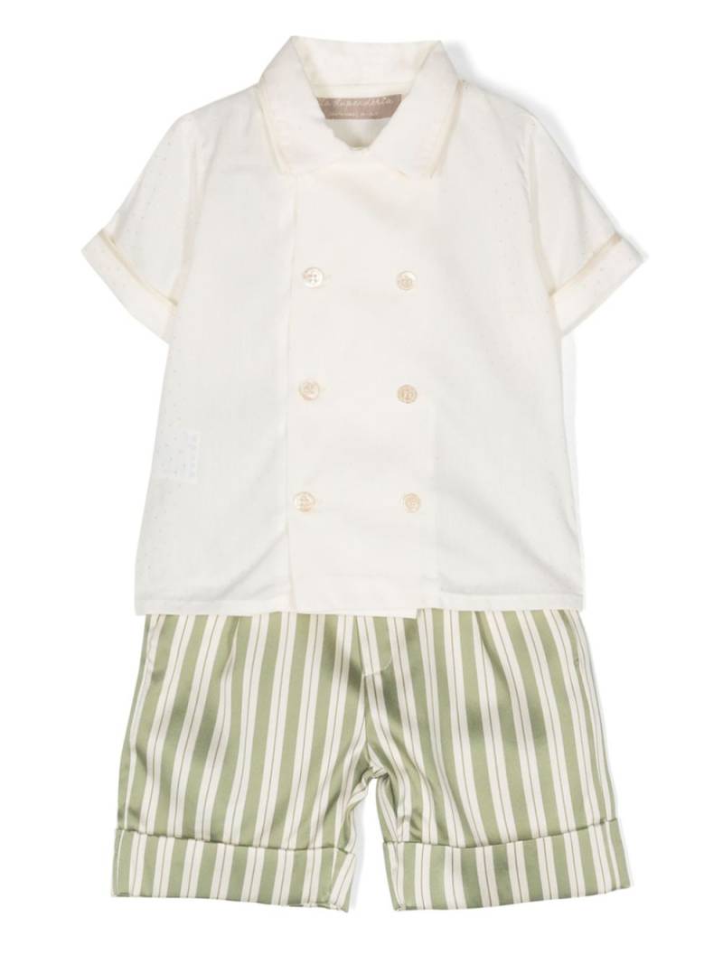 La Stupenderia Emanuele short-sleeve shorts set - Green von La Stupenderia