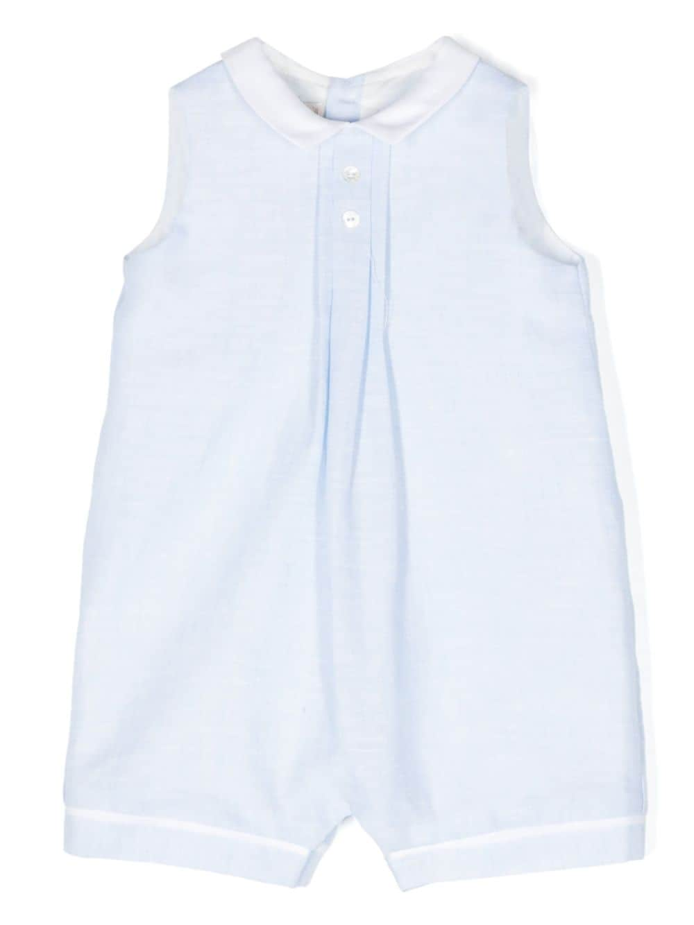 La Stupenderia Pagliaccetto linen rompers - Blue von La Stupenderia