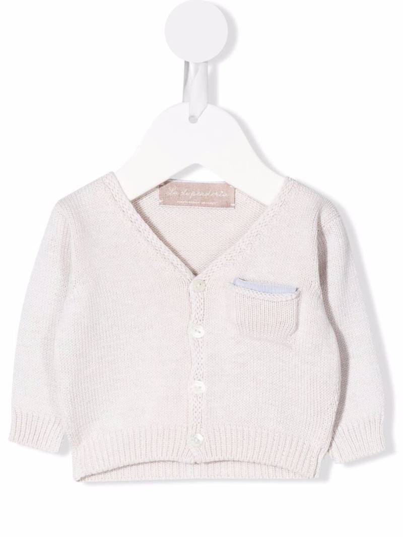 La Stupenderia button-up knitted cardigan - Neutrals von La Stupenderia