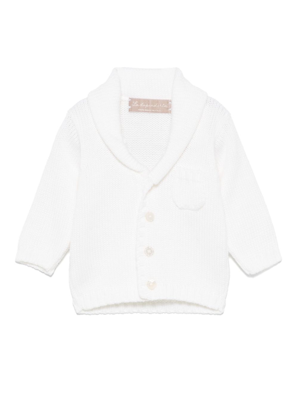 La Stupenderia Cashwool® cardigan - White von La Stupenderia