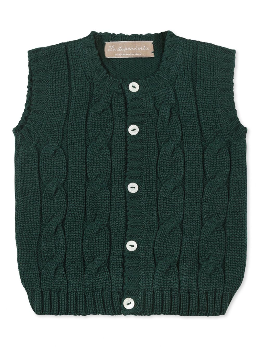 La Stupenderia cashmere vest - Green von La Stupenderia