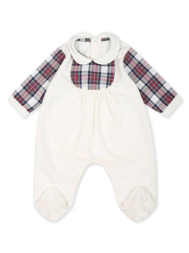 La Stupenderia checked babygrow - Neutrals von La Stupenderia