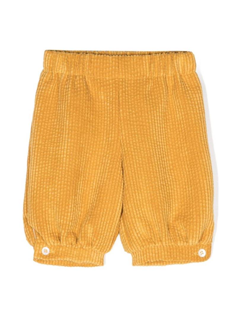 La Stupenderia elasticated-waist corduroy shorts - Yellow von La Stupenderia