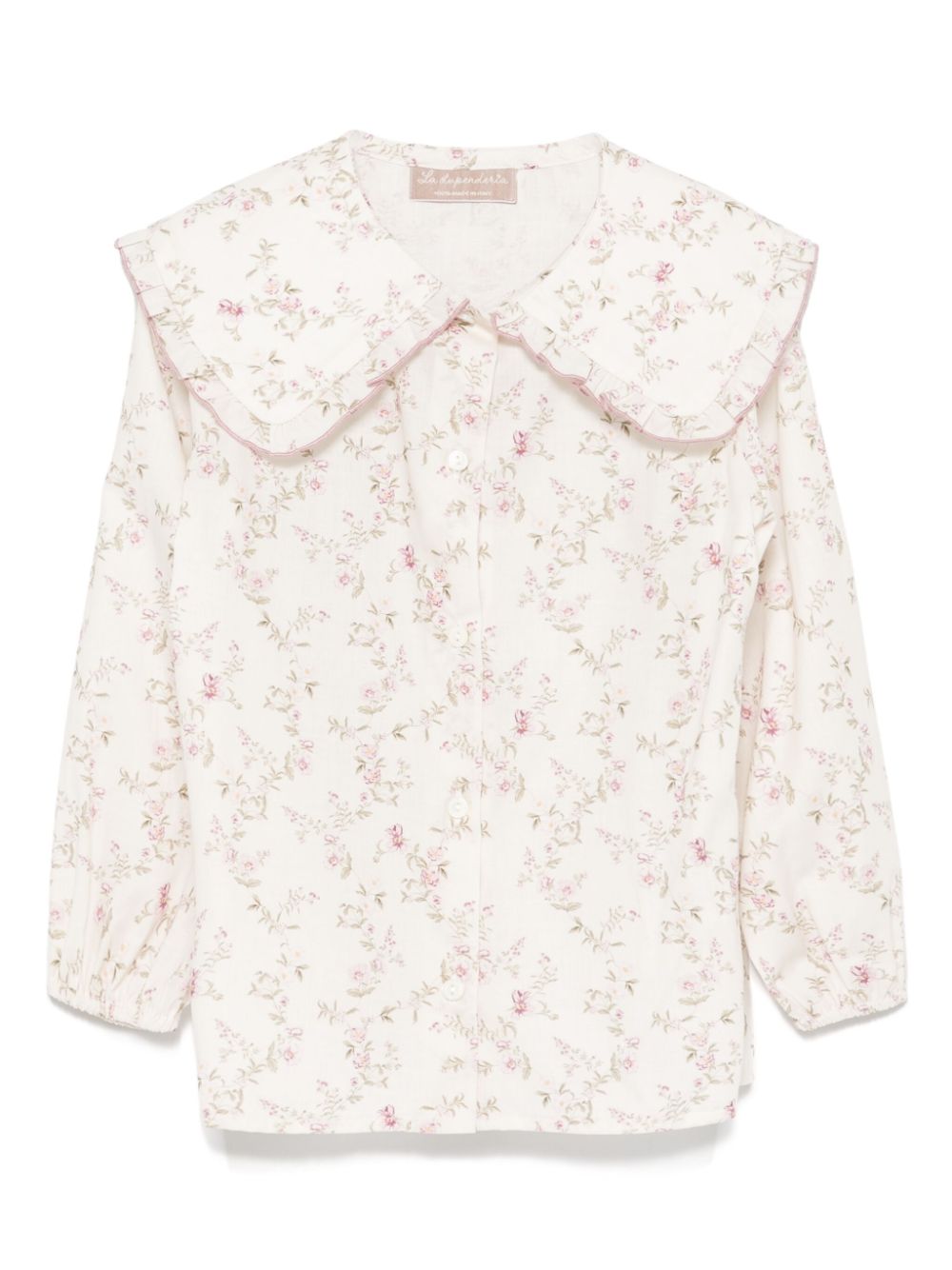 La Stupenderia floral blouse - White von La Stupenderia