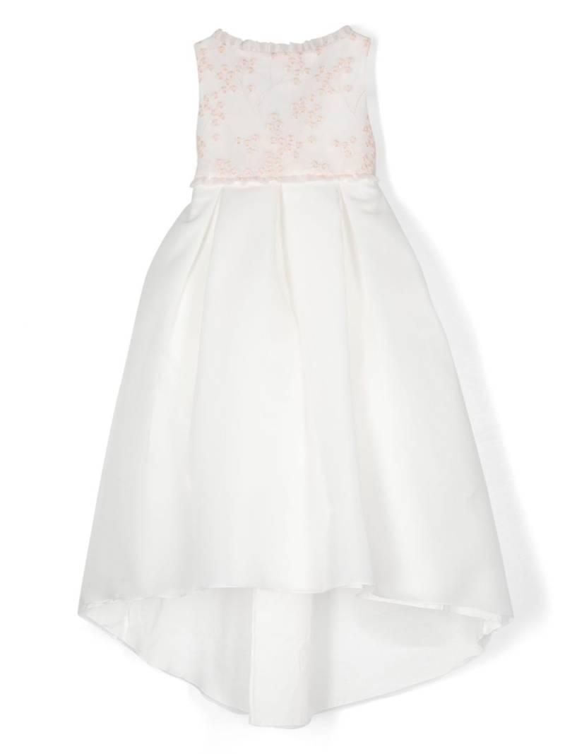 La Stupenderia floral-embroidered midi dress - White von La Stupenderia